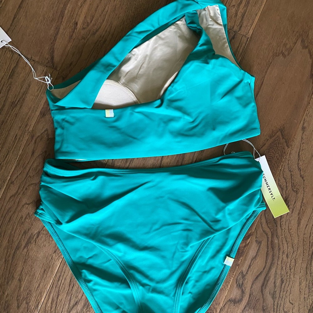 High rise Summer Salt Turquoise Bikini